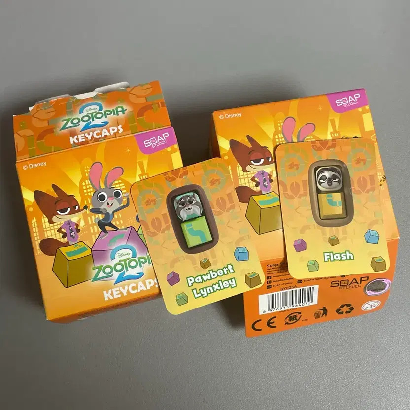 Disney Zootopia 2 Keycap & Sloth Keyring Bundle - Unopened