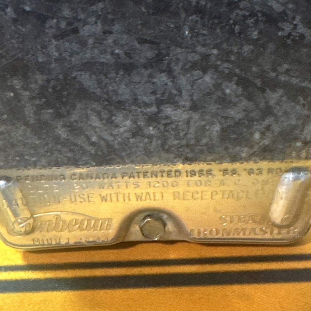 Vintage Sunbeam Steam Ironmaster Model S-44