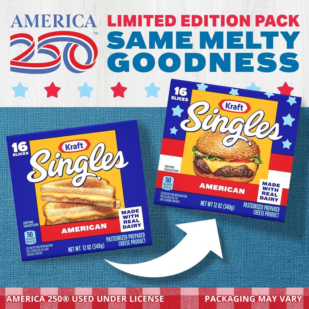 Kraft Singles American Slices, 16 ct Pack