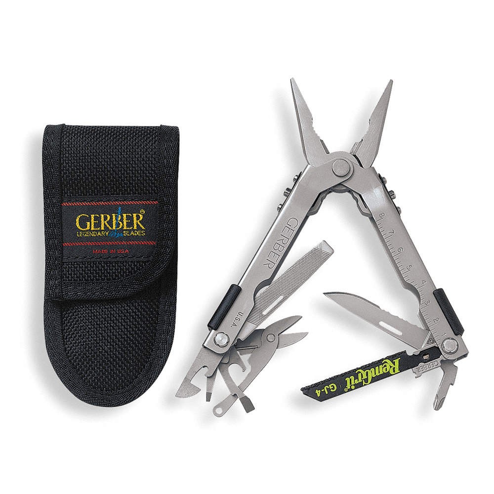 GERBER 47563 Multi-Tool,Silver,12 Tools 3BB52