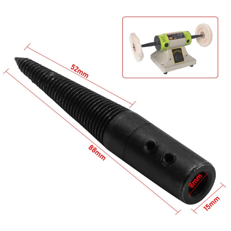 Spindle Adapter Threaded For Bench Buffer Buffing Polishing Wheel Connecting Rod