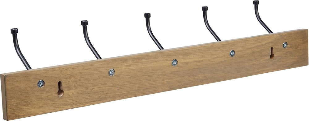 Rectangular Farmhouse Wall-Mounted Coat Rack Entryway & Bedroom Storage