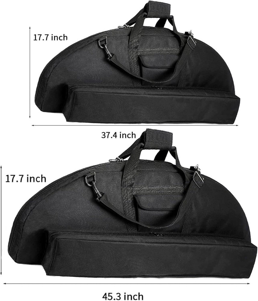 Lightweight Soft Compound Bow Case with Pockets, 600D Water-Resistant Archery Ba