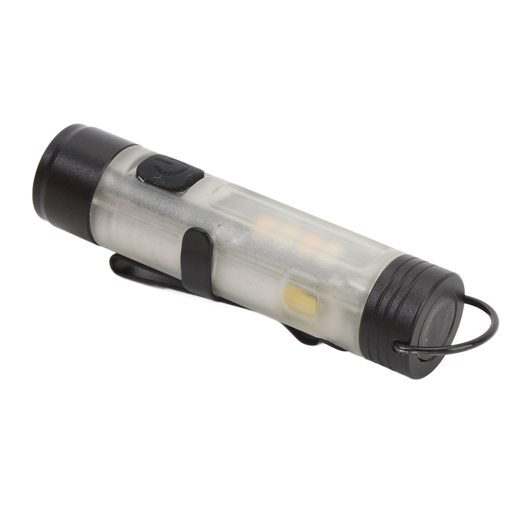 Compact LED Flashlight USB Rechargeable Pocket Flashlight with Clip and Magnet