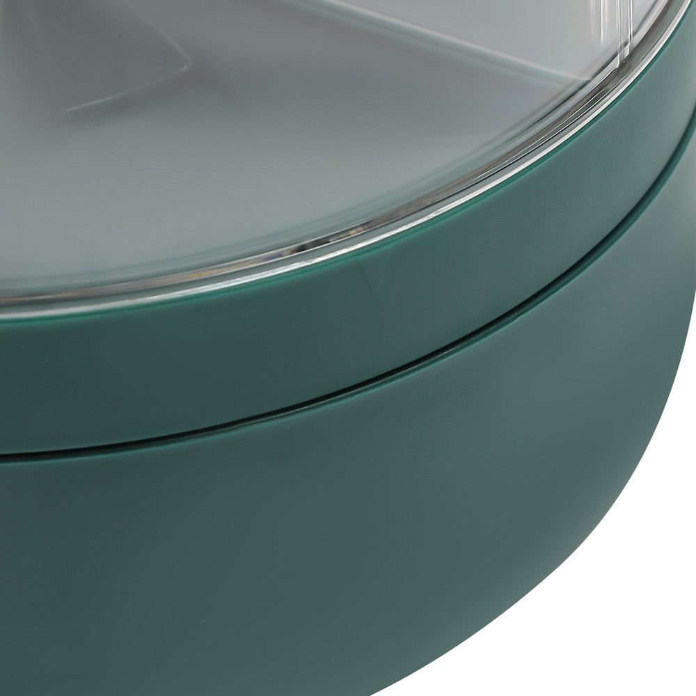 Rice Storage Container with 6 Compartments, Rotatable Dispenser for Grains