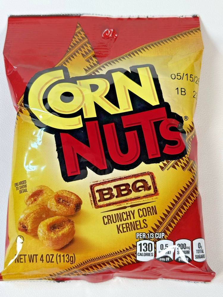 Corn Nuts BBQ Flavored Corn Kernels Crunchy Snack 4 oz Bag