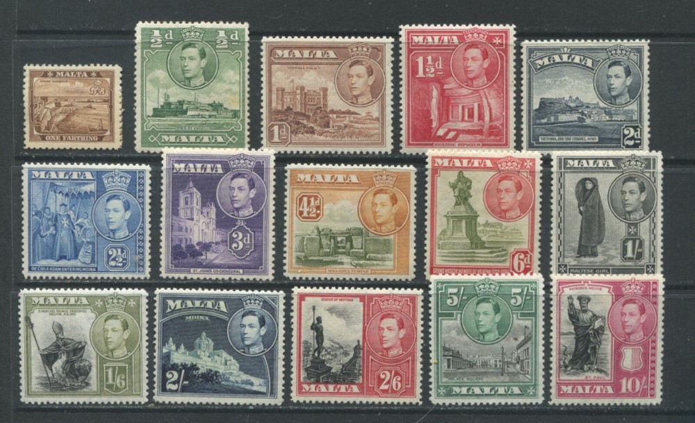 Malta KGVI 1938 set mint o.g. hinged