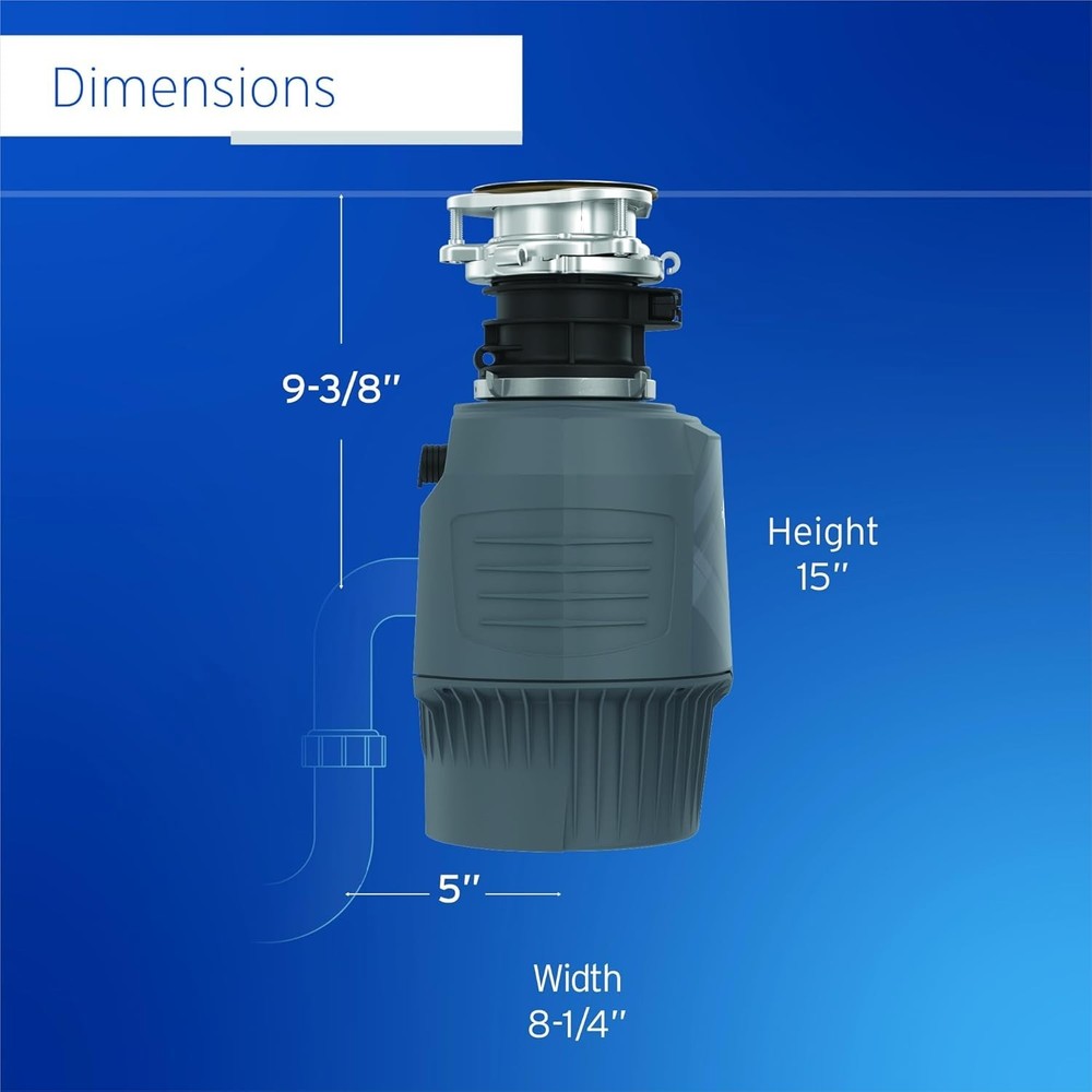 InSinkErator Evolution 3/4 HP Garbage Disposal Advanced Series Cover Control