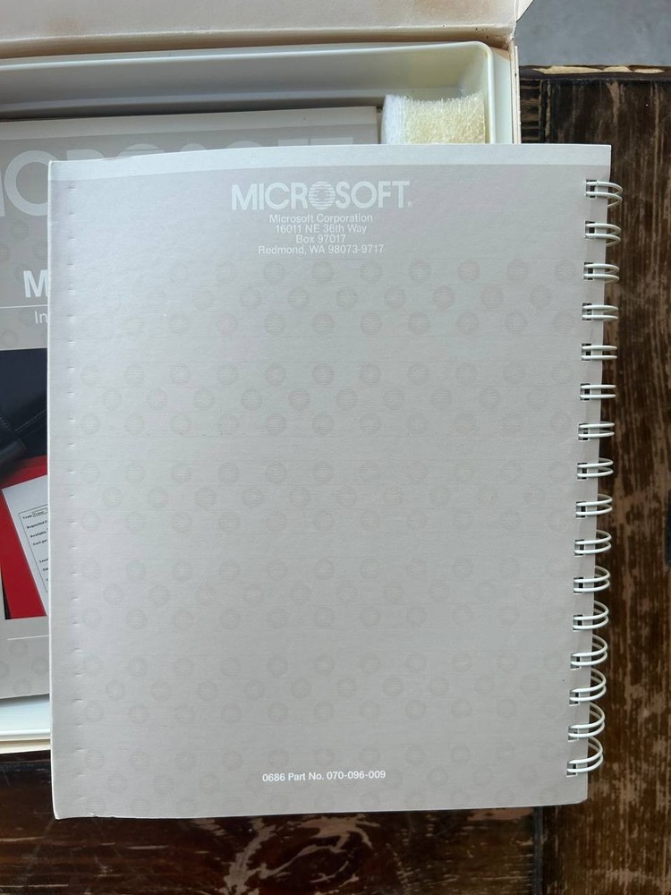 Apple Macintosh Microsoft Works software 1986-87 year. Vintage software