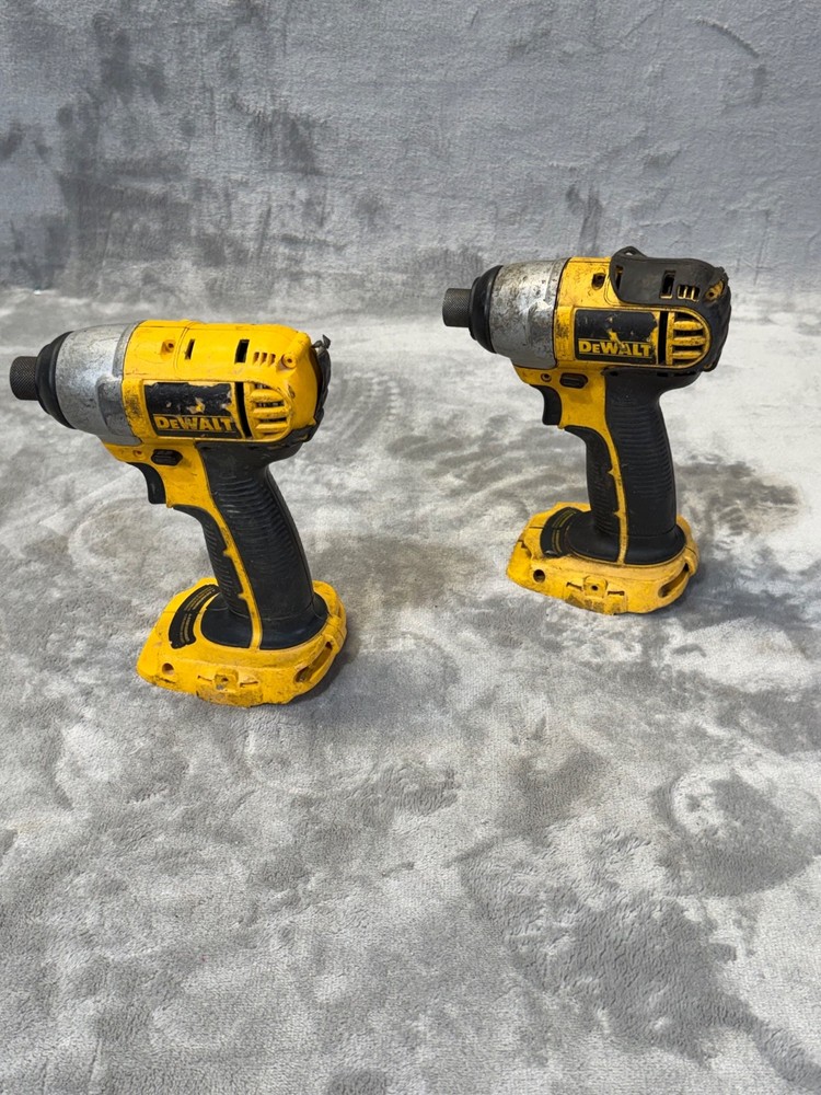 (2) DeWalt DCF826 18V Cordless Impact Driver Bare Tool UNTESTED AS IS