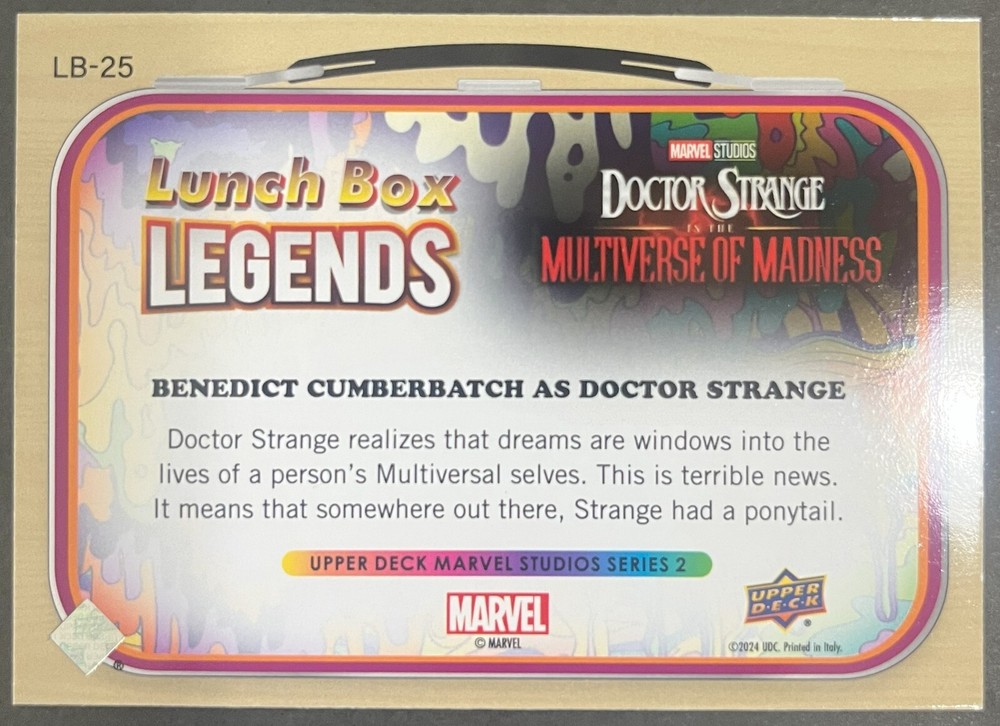 Marvel Studios (2024 MARVEL LUNCH BOX LEGENDS BENEDICT CUMBERBATCH as Dr Strange