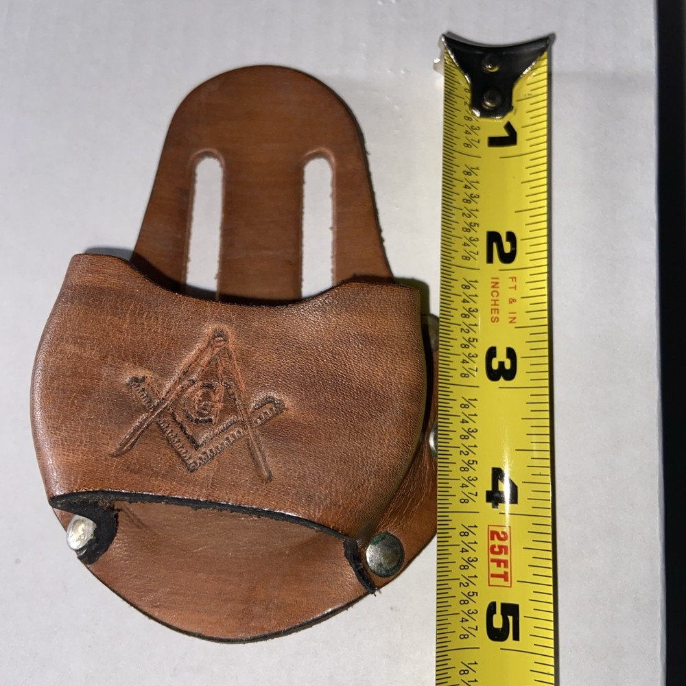VINTAGE MASONIC EMBLEM PANCAKE STYLE SHEATH