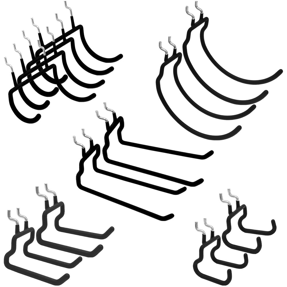 12-Piece Pegboard Hook Set for Drills Accessories Garage Workbench