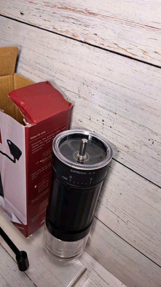Manual Coffee Grinder with 40 Adjustable Settings, Portable Hand Coffee Bean...