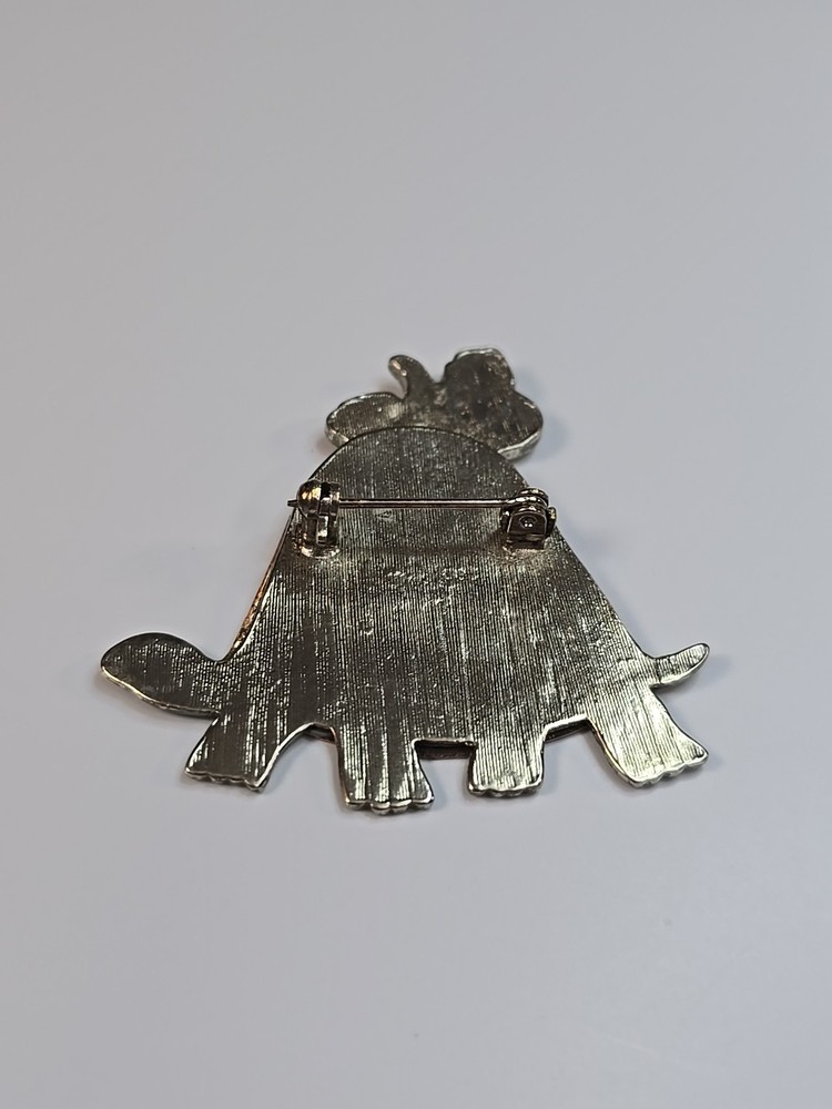 Turtle With A Tea Set On His Back Lapel Pin