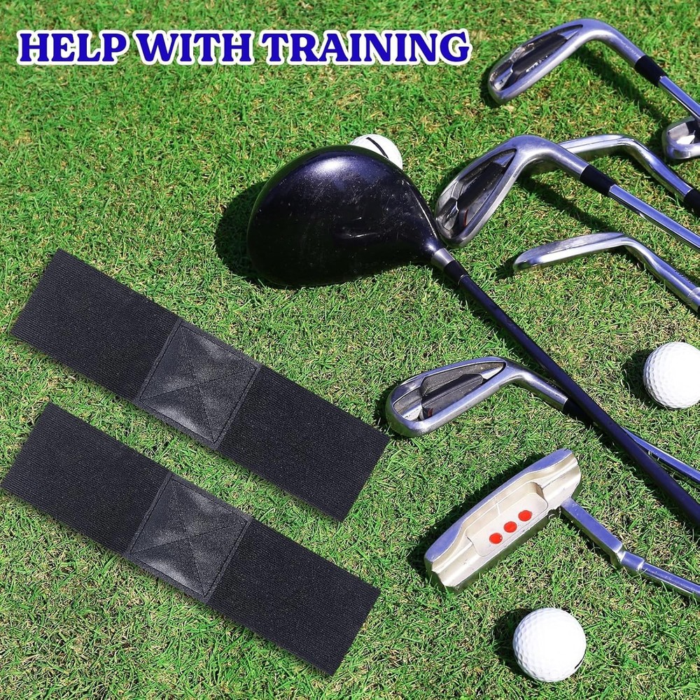 Portable 2PCS Golf Swing Training Aids - Elastic Bands for Improving Technique