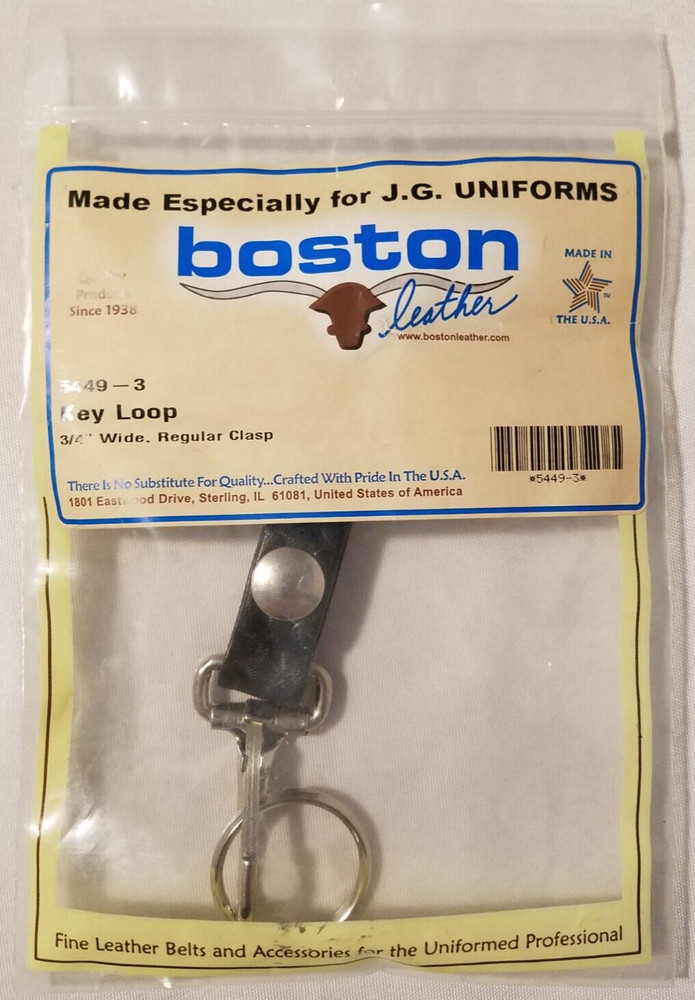 Handcuff Case. Key Loop. BOSTON LEATHER. Fast Shipping!