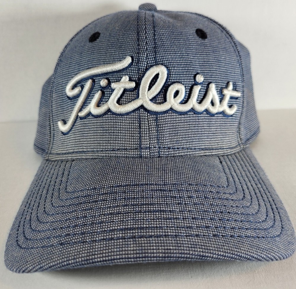 Titleist Golf Hat Fitted L/XL Gray Cap