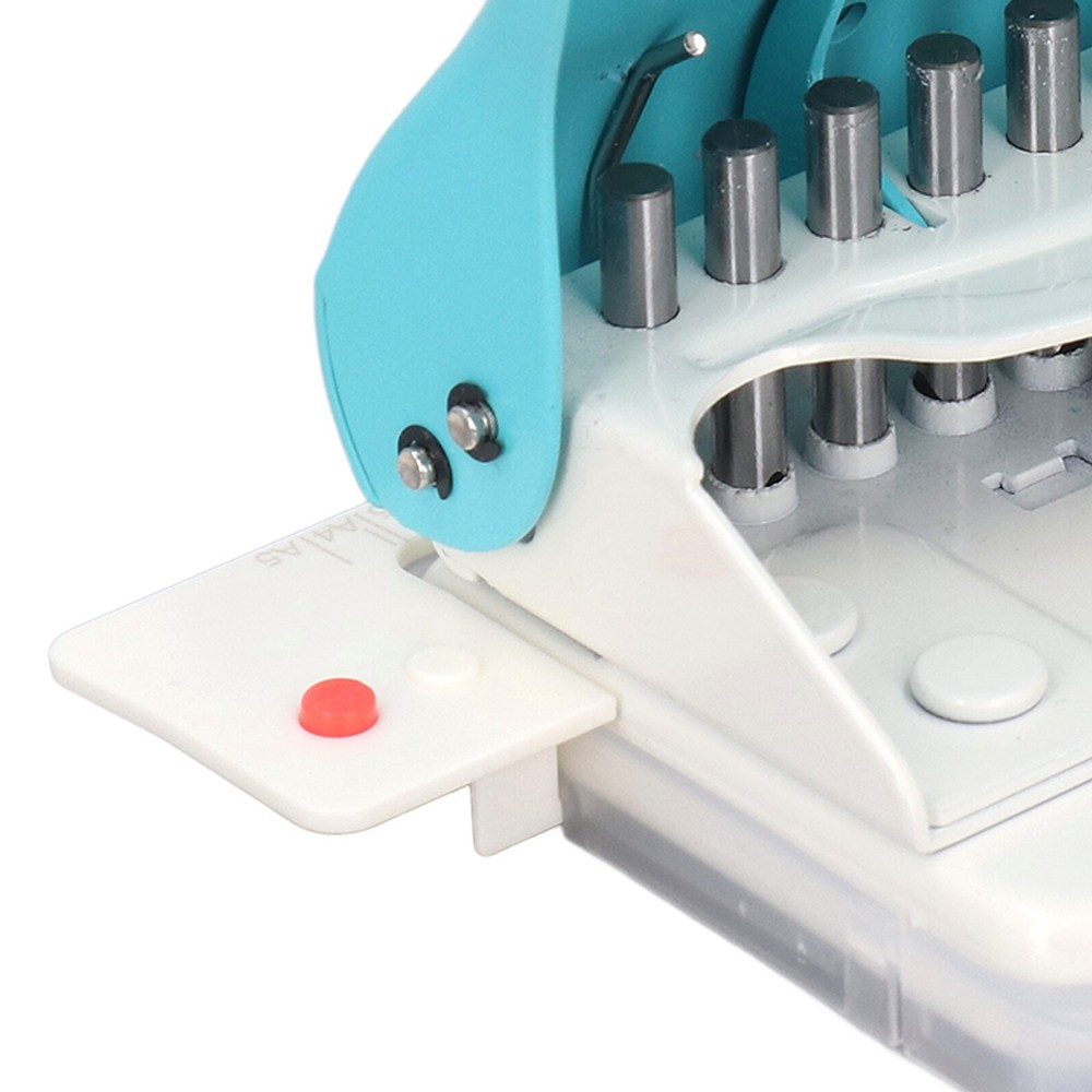 Light Blue Paper Binding Machine Handheld Portable Spiral Binder A4 A5 A6 A7 WT