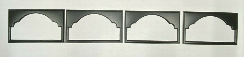 4 Amarr Cathedral Replacement Insert for Short Panel Amarr Garage Door Black