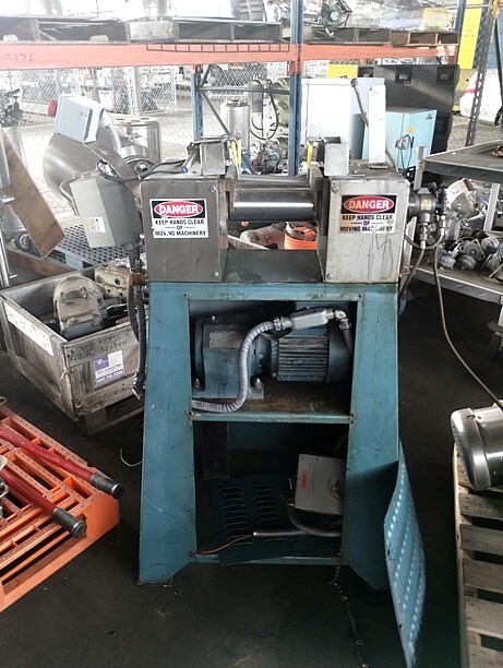 2 Roll Mill Lab Mill Keith Machinery Floor Model Two 3 x 8 rolls