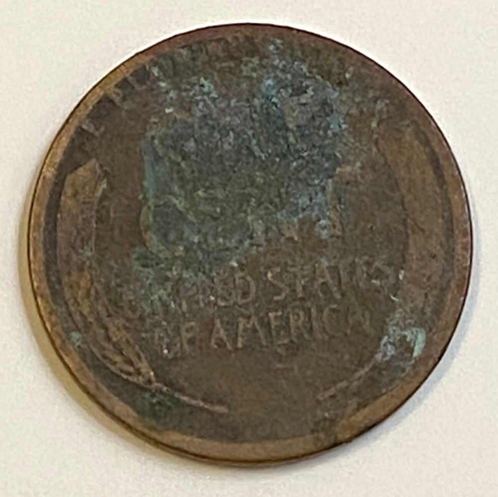 1918 D Lincoln Wheat Cent- Edge Error If Not Damage- Fr/AG