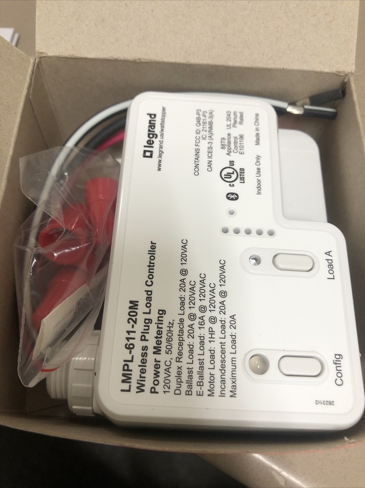 LEGRAND WATTSTOPPER LMPL-611-20M WIRELESS PLUG LOAD CONTROLLER