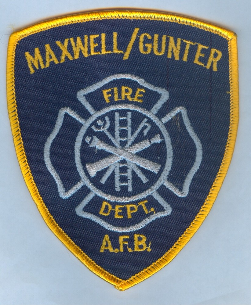 USAF / US AIR FORCE - MAXWELL / GUNTER AFB FIRE DEPARTMENT PATCH