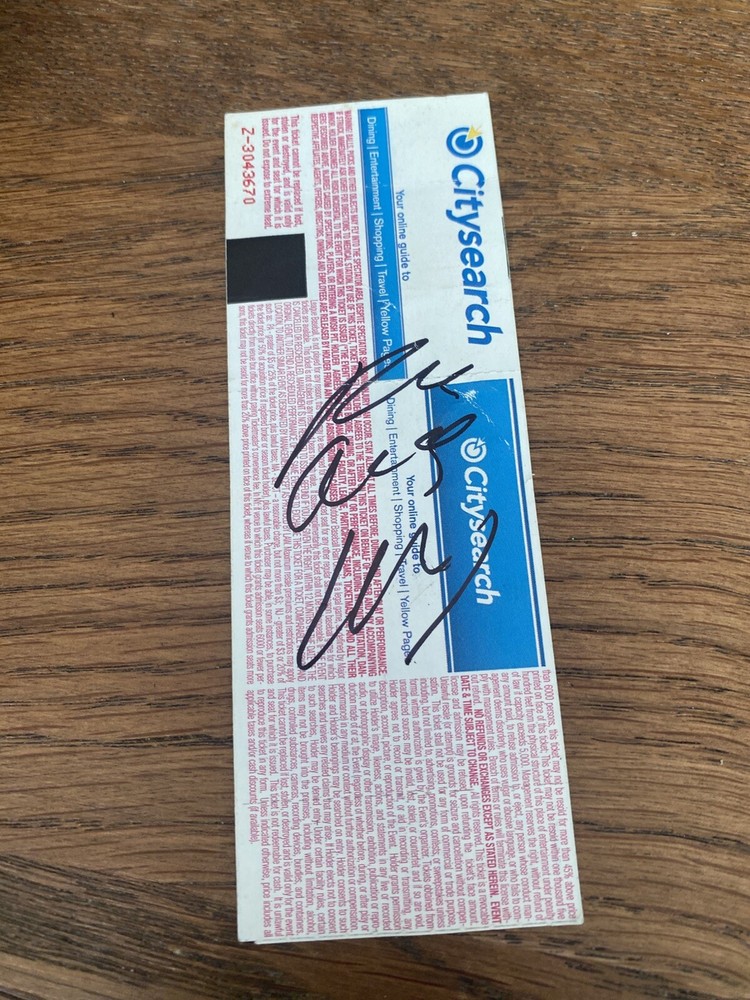 Rare Alaska Misfits Full Ticket Egan Center 2007 Signed