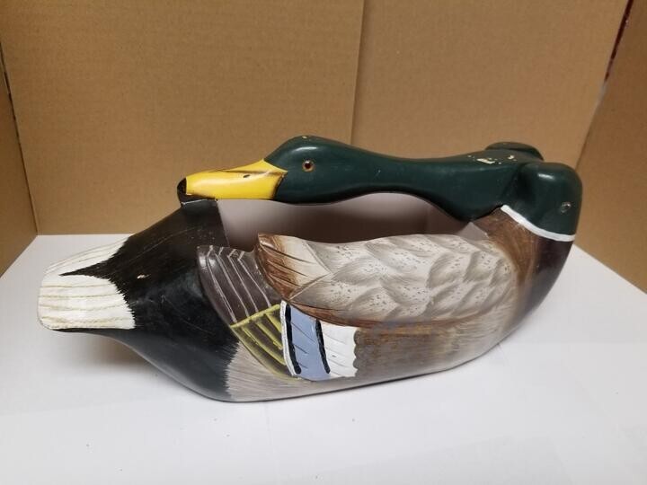 14" Rivers Edge Wood Mallard Duck Nutcracker