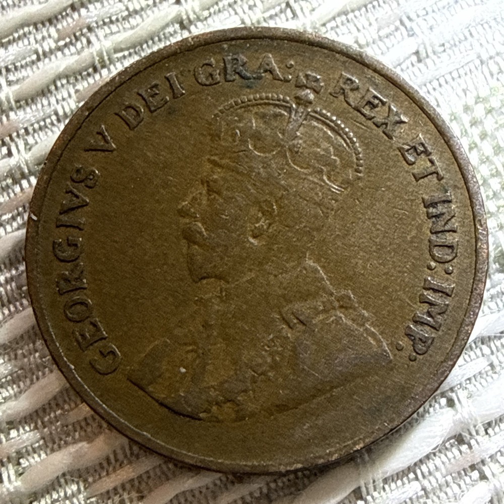 1920 Canada One Cent Penny King George V