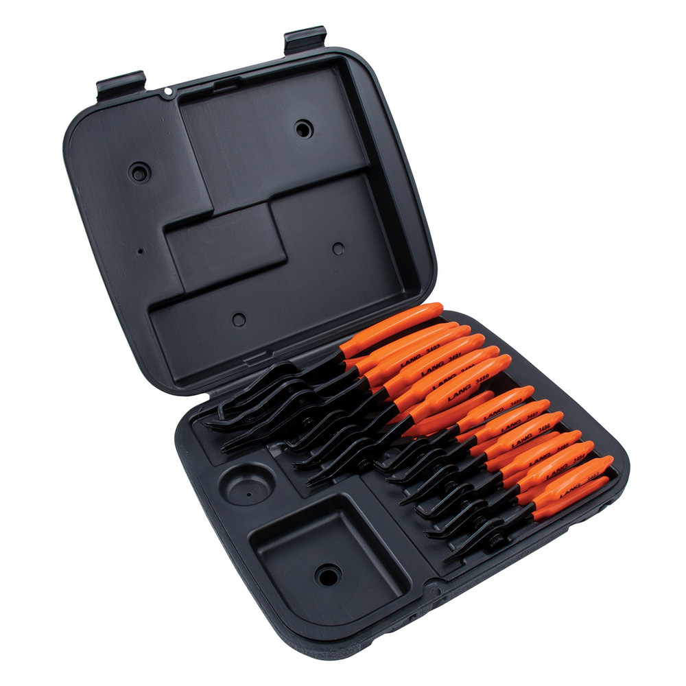 Lang Tools 3495 12 Piece Internal External Snap Ring Pliers Set