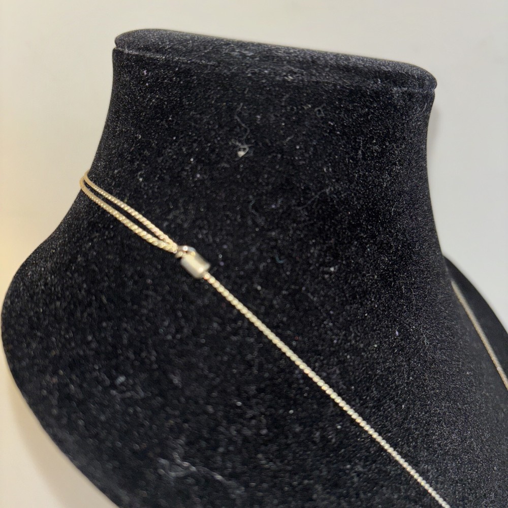 Silver Tone Necklace 30” Length Adjustable