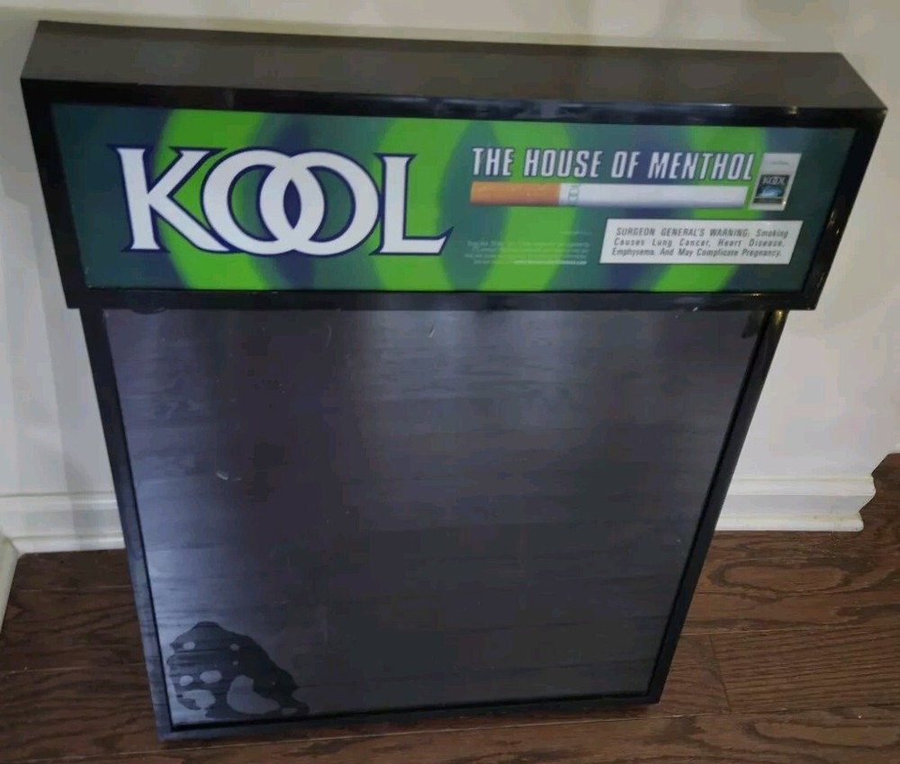Vintage KOOL Cigarettes Illuminated Light Up Sign & Write-On Menu Board 2020 EXC