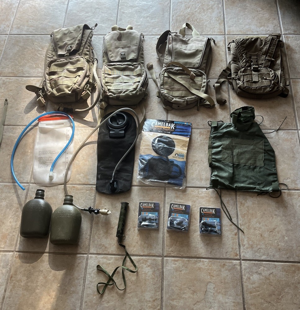 Camel Backs and Canteens With Accessories