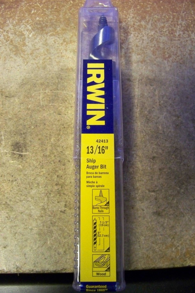 NEW Irwin Tools 42420 1-1/4" Short Ship Auger Bit