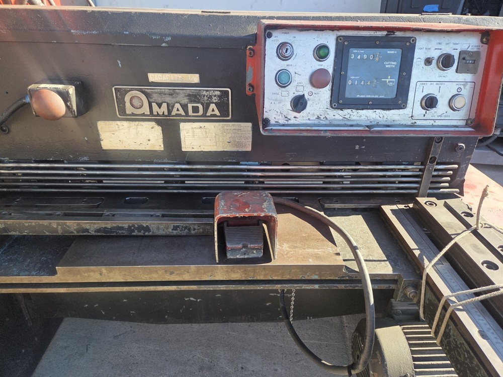 Amada M-1232 Shear Power Back gauge