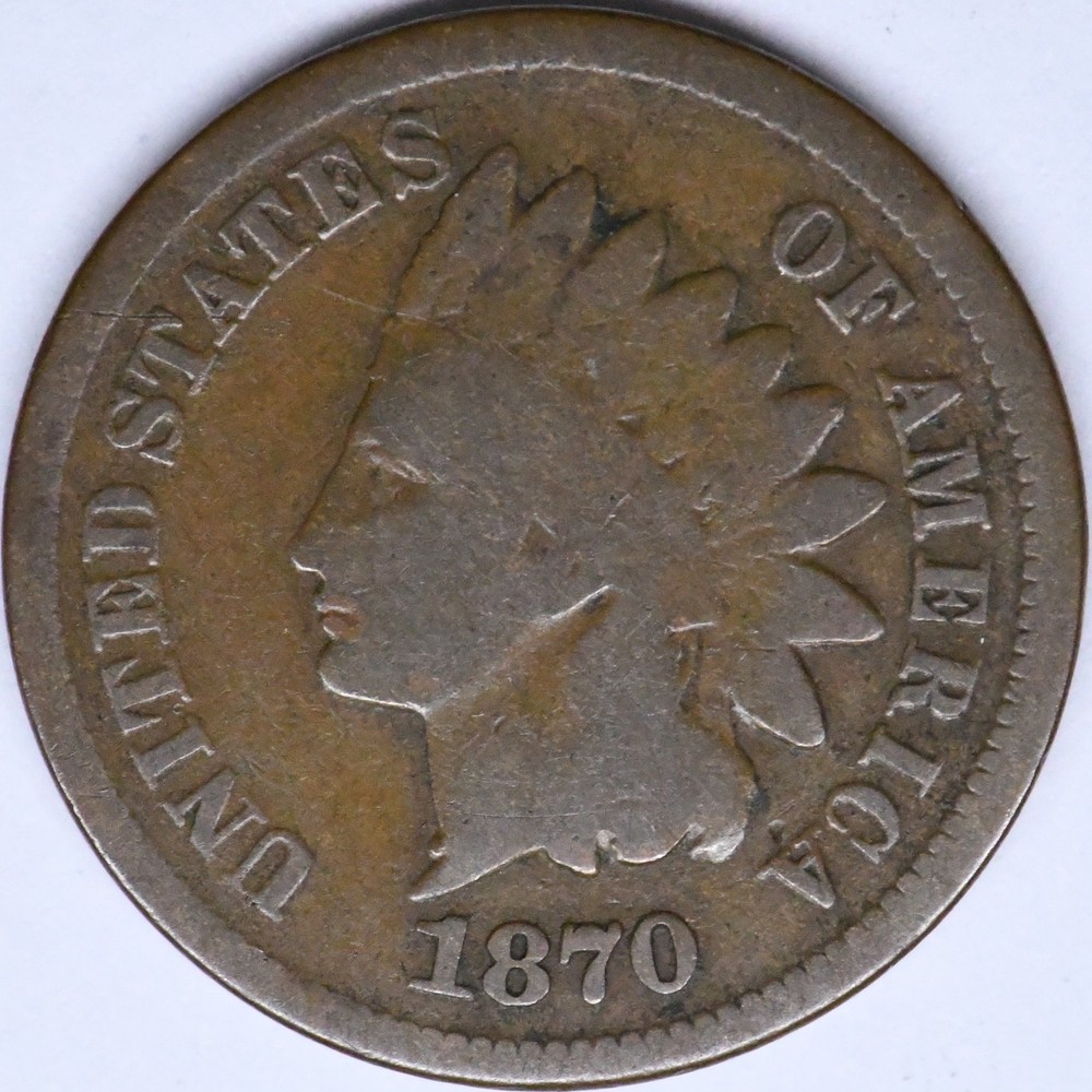 1870 indian head penny