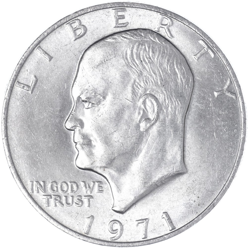 1971 (P) Eisenhower Dollar AU Ike