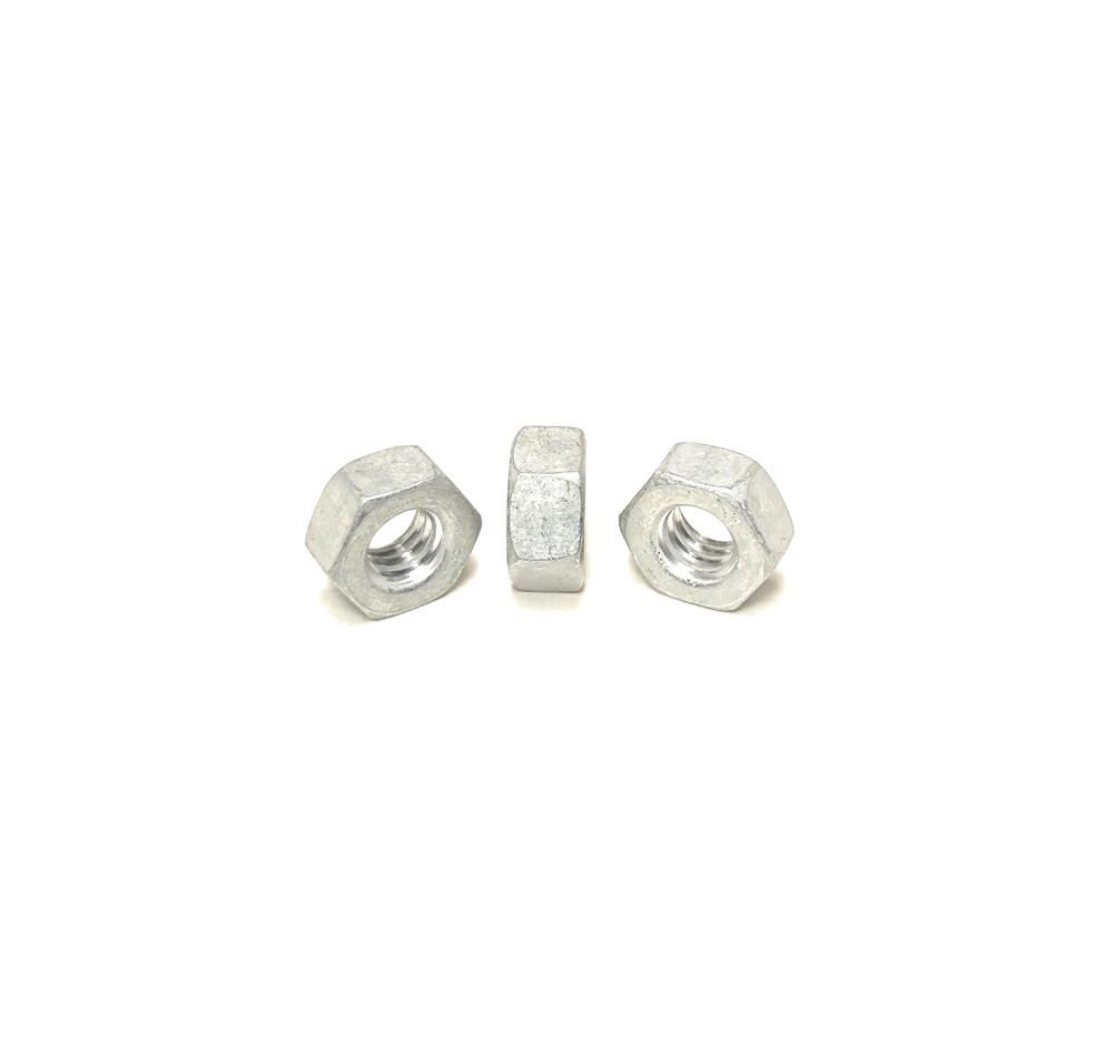 (25) 1/4-20 Finished Hex Nuts Aluminum - Solid Aluminum (25 Pieces)