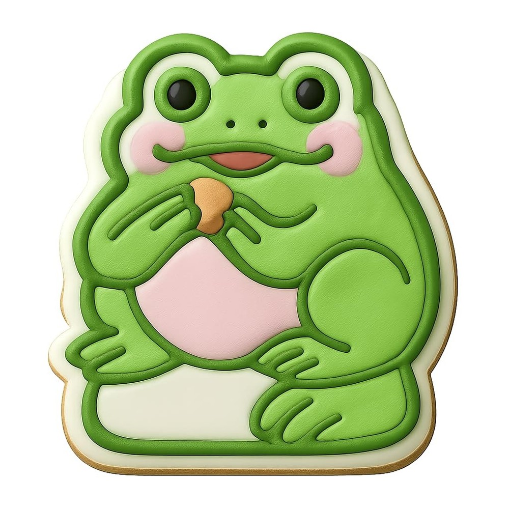 Snack Time Toad Cookie Cutter & Stamp - 4x3.4 Fun Kitchen Baking