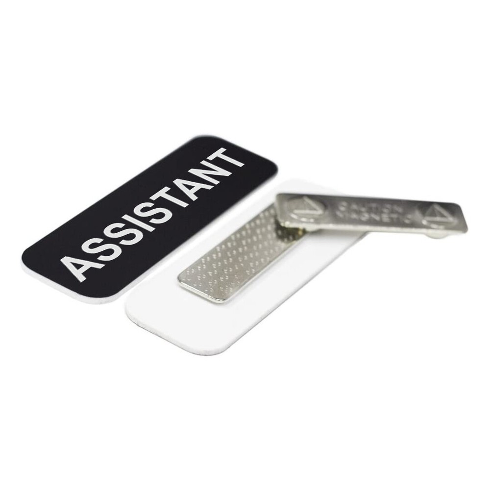 Assistant 1 x 3" Name Tag/Badge, (3 Pack)