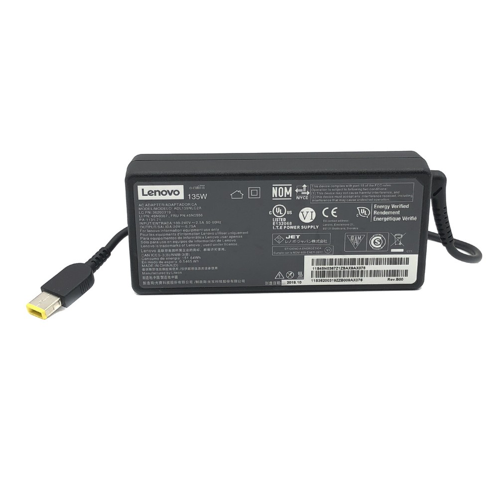 Genuine Lenovo AC Adapter 135W for ThinkPad Basic Docking Station Type 40A0 w/PC