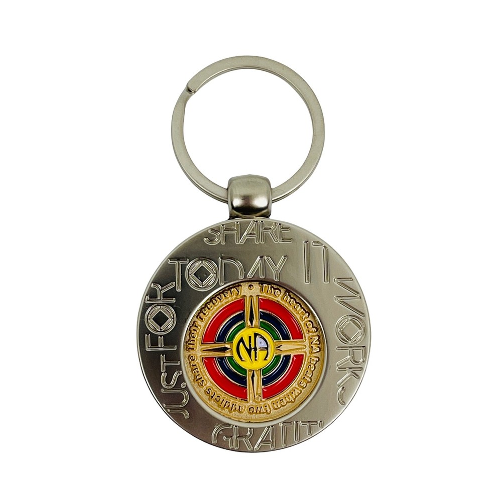 Narcotics Anonymous Sponsorship Medallion And Keychain Set NA