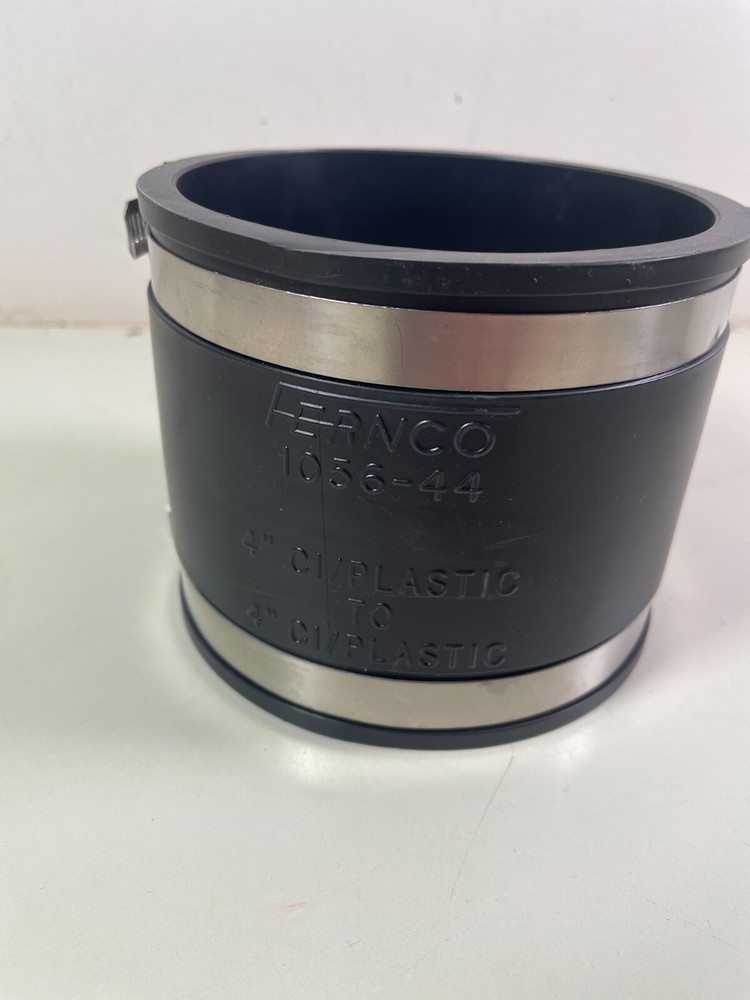 Fernco 4 In. x 4 In. Coupling for Cast Iron PVC Plastic P1056-44