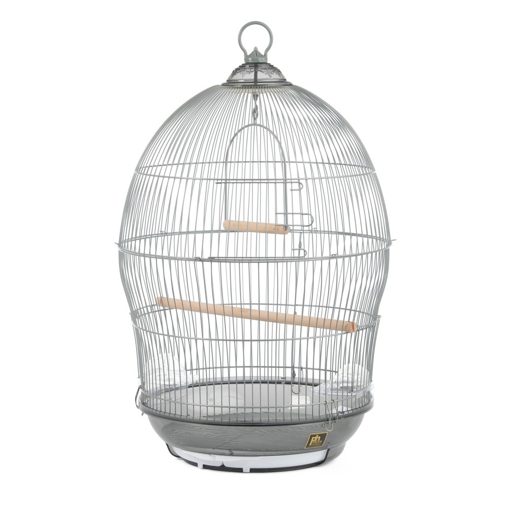 Round Metal Birdcage for Parrots, Canaries, and Small Birds  Sonata Style