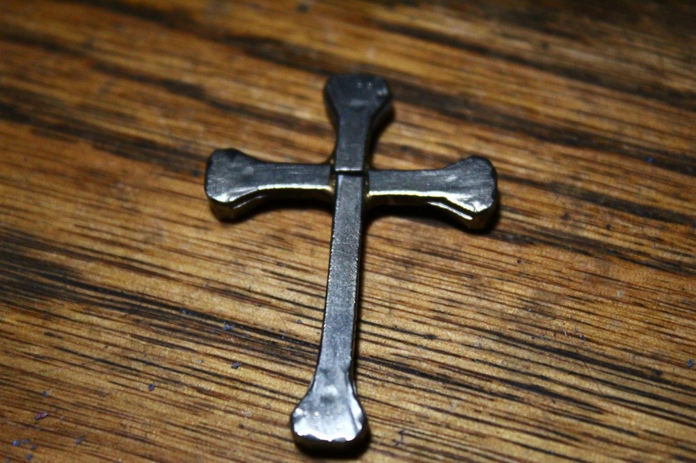 Cross made from nails