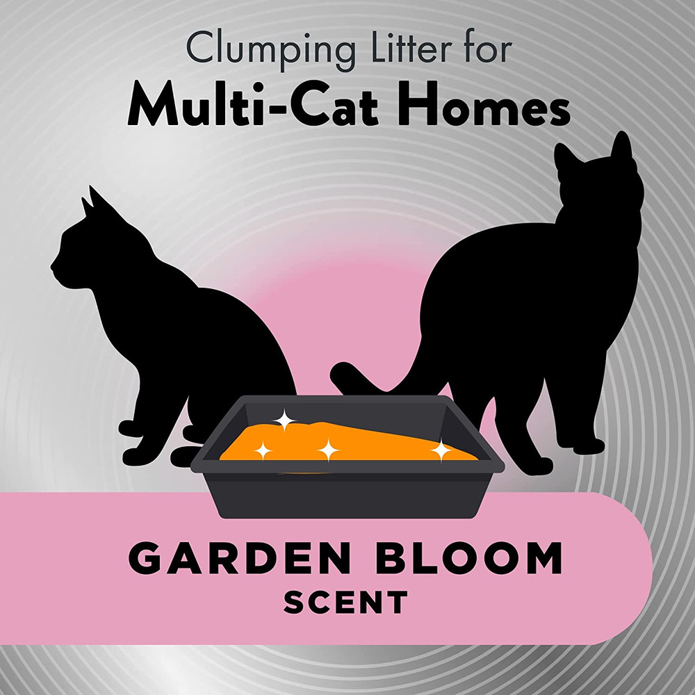 Hardball Lightweight Easy No-Mess Scooping Garden Bloom Scent Platinum Multi-Cat