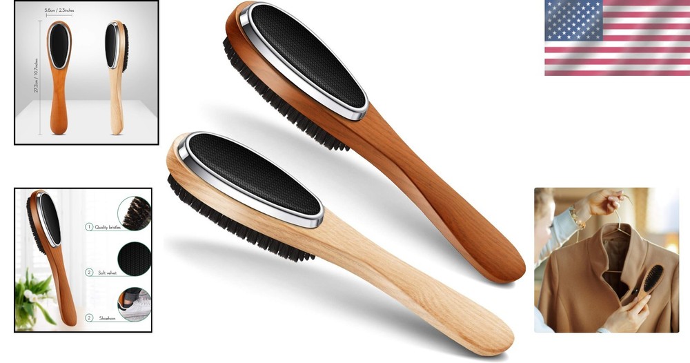 2-Pack Lint Remover Brushes - Multi-Function for Clothes & Furniture