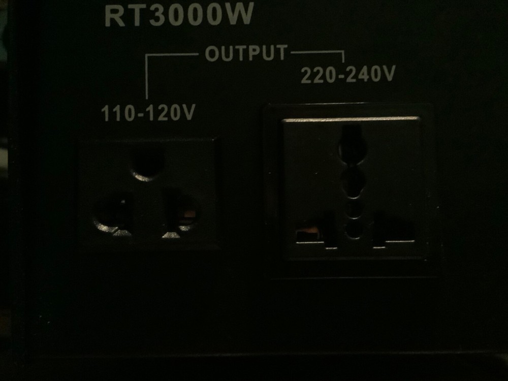 ROCKSTONE POWER 3000 WATT VOLTAGE CONVERTER TRANSFORMER/ STEP UP & DOWN AC